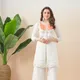 Ivory White & Peach Coral__KROLIANT
