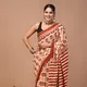 Beige And Red__PRINTED THREADS 