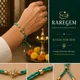 Green patterned adjustable thread__RAREGEM