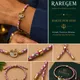 Pink, White & Teal Braided Adjustable Thread__RAREGEM