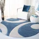 Teal Blue And Ivory__AQSA CARPET RUGS 