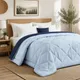 Sky Blue And Navy Blue__BLANKET BAZAAR
