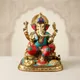 Golden Brass With Turquoise & Coral Accents__SAMPOORNAM