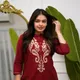 Maroon__JAIPUR KURTI