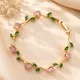 Gold & Pink, green