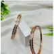 Rose Gold, White stones