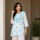 White With Turquoise