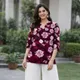 Off White And Maroon__KULDEVI ENTERPRISES 