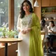 Ivory White & Lime Green