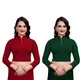 Maroon & Bottle Green__SANKET SYNTHETICS