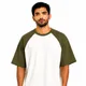 Olive Green-Off White