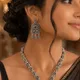 Silver Oxidised With Red And Blue Stone Accents__AMBELIS
