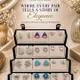 Silver Toned With White Pearls And Pink, Blue And Purple Accents__AMBELIS
