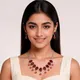 Silver And Red__MUKTA CREATIONS