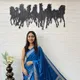 Royal Blue / Sapphire Blue with White, Red, Pink & Multicolor Printed Details