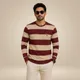 Maroon And Beige__STITCH  AND STYLE 