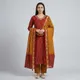 Mustard And Maroon__SIYA FASHION