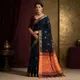 Black with Orange pallu