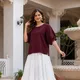 Maroon-White