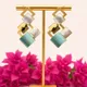 Soft mint green with pink and metallic gold__THE JWEL