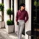 Maroon And Grey__STYLO MEN