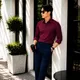 Maroon And Blue__STYLO MEN