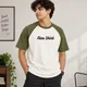 Olive Green off white