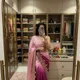 Pink, Magenta, Purple with Golden Embroidery