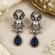 Silver & Navy Blue