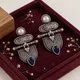 Silver & Navy Blue