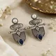 Silver & Navy Blue
