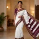 White And Maroon