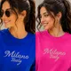 Blue And Rani Pink