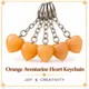 Orange to peach