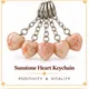 Peach-orange with reflective sparkle