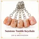 Peach-orange with reflective sparkle