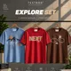 Ice Blue Maroon Brown