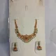 Rich Antique Gold finish with vibrant Ruby Red and Emerald Green beads