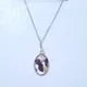 Silver with Purple and Clear Stones