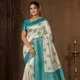 Ivory + Teal Blue