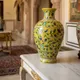 Yellow with multicolour floral print