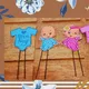 Blue and Pink