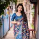 Teal blue__Aagam silk