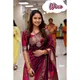 Wine__INDIAN LINEN SAREE