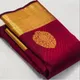 Maroon and Golden__INDIAN LINEN SAREE