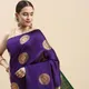 Purple(Black)__Royal Rajgharana Sarees