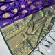 Purple(Black)__Royal Rajgharana Sarees