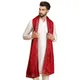 Off-White with Maroon Stole__ETHLUXIS
