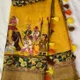 YELLOW__Linen Saree
