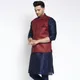 Navy Blue & Maroon__Benstoke